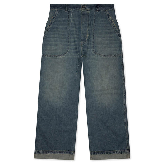 Wide-Leg Jeans - Blue