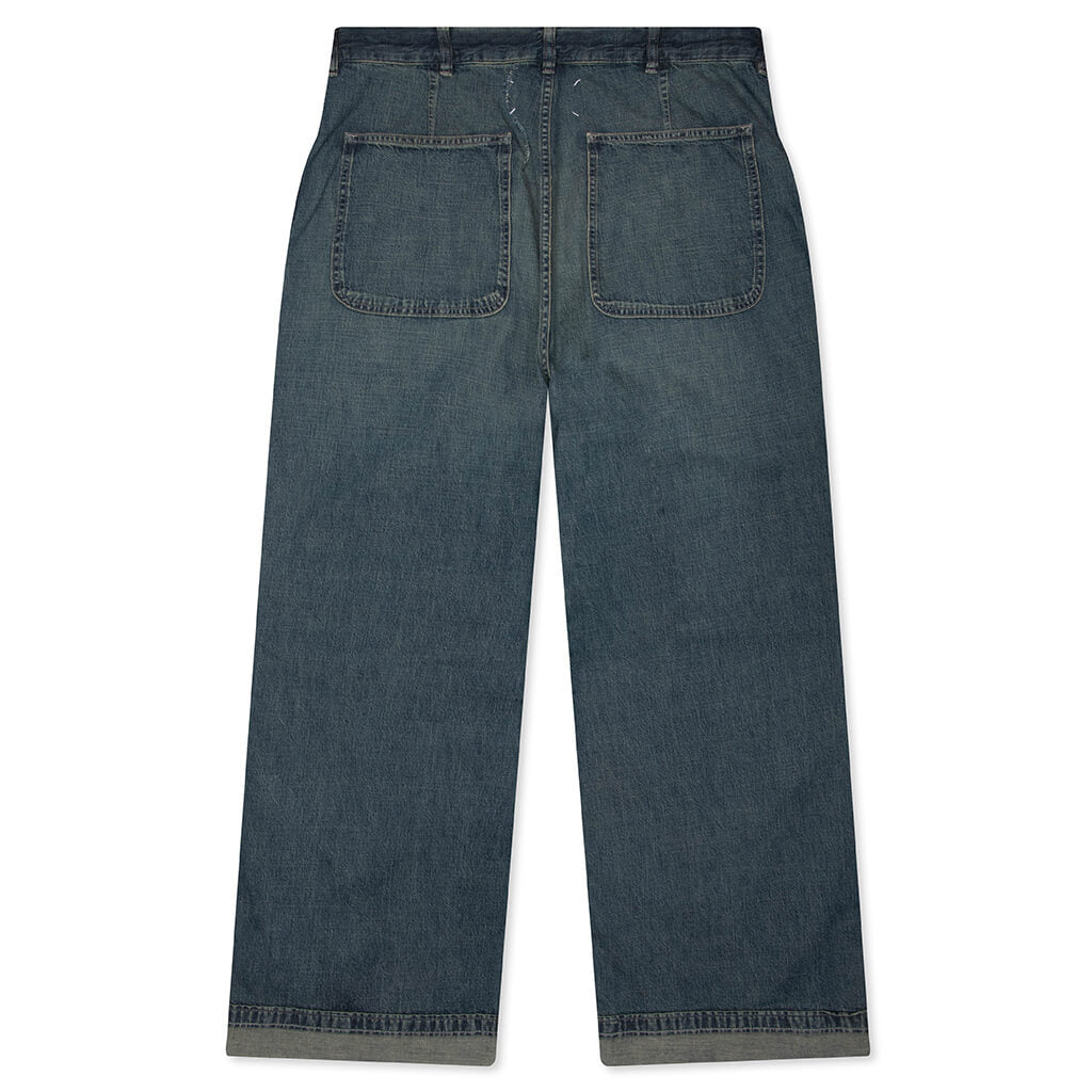 Wide-Leg Jeans - Blue
