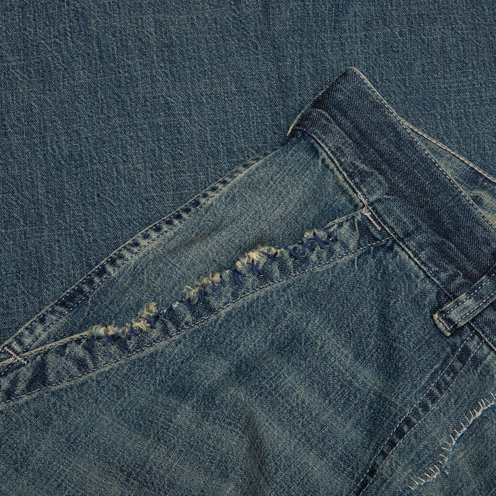 Wide-Leg Jeans - Blue