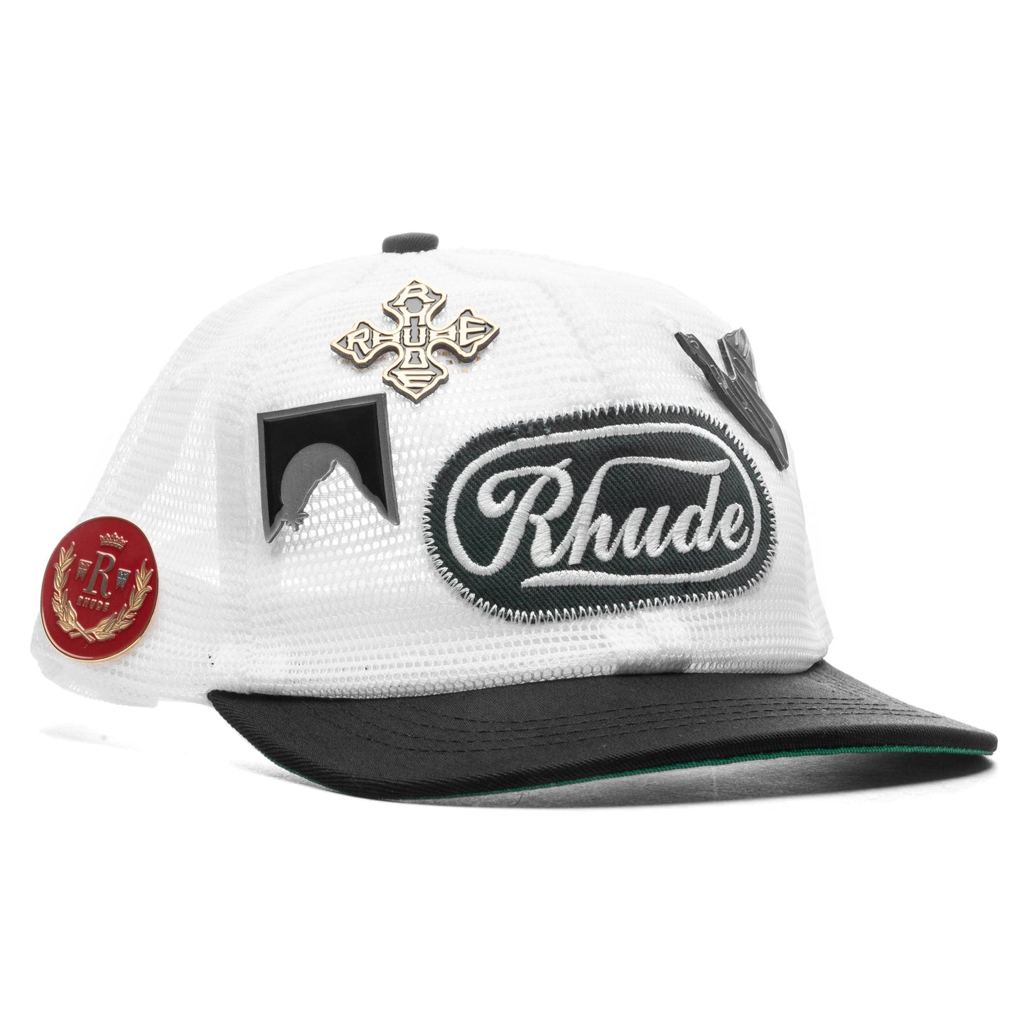 Patch Mesh Trucker Hat - Black/White