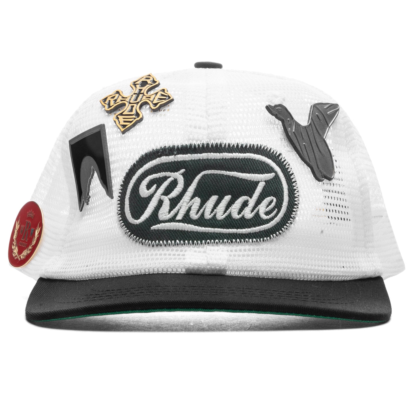 Patch Mesh Trucker Hat - Black/White