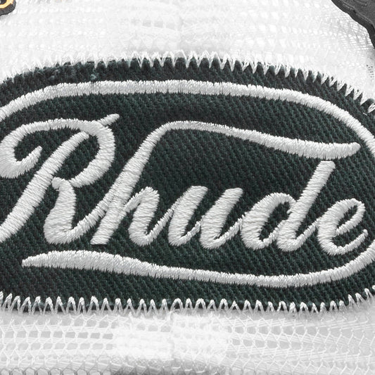 Patch Mesh Trucker Hat - Black/White