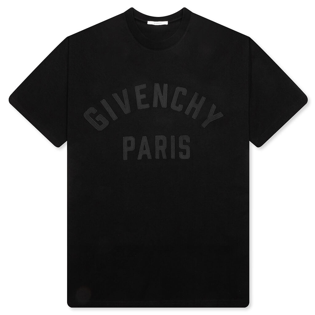 Patch Silk T-Shirt - Black