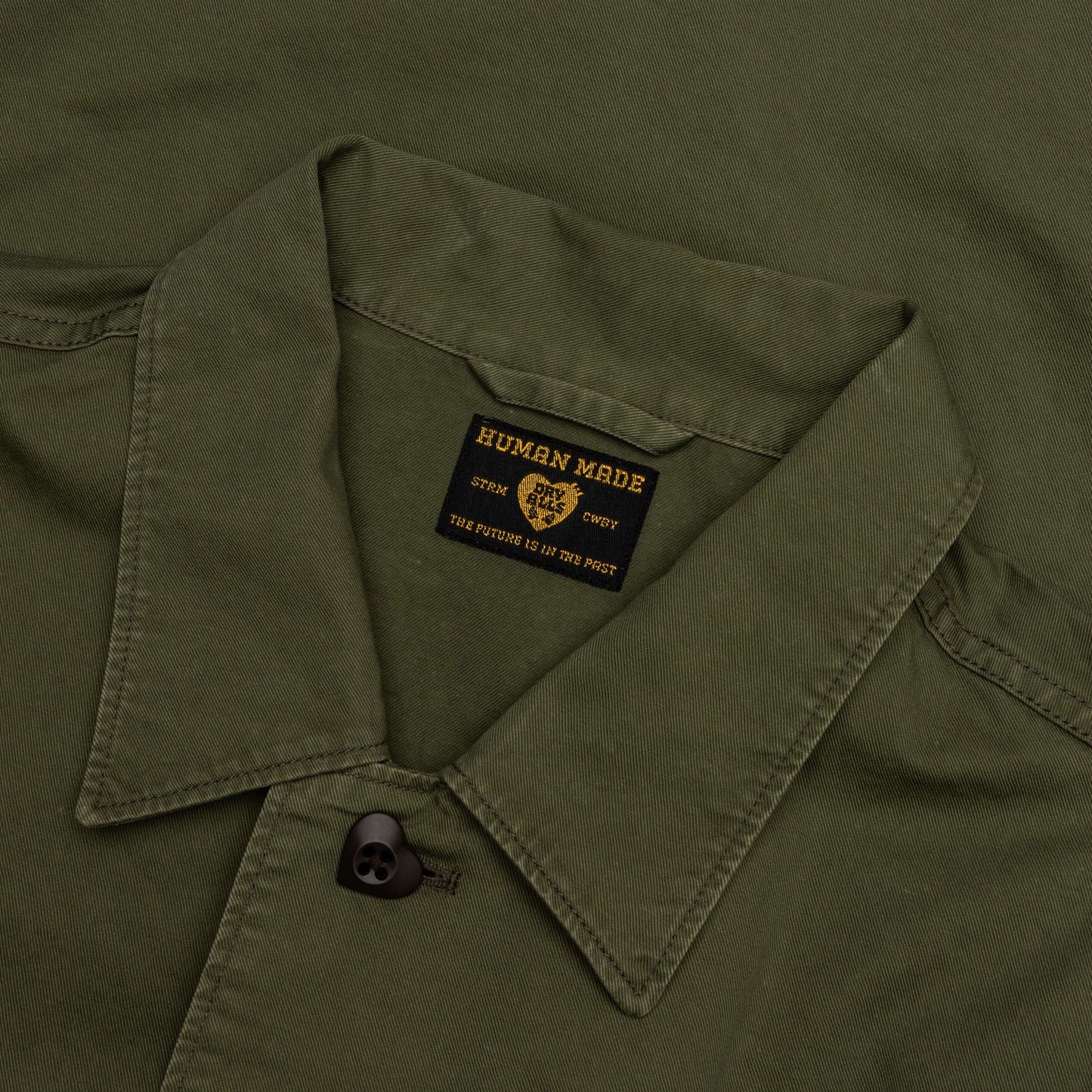 Patched Military Shirt - Olive Drab