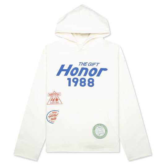 Patchwork Party Hoodie - Bone