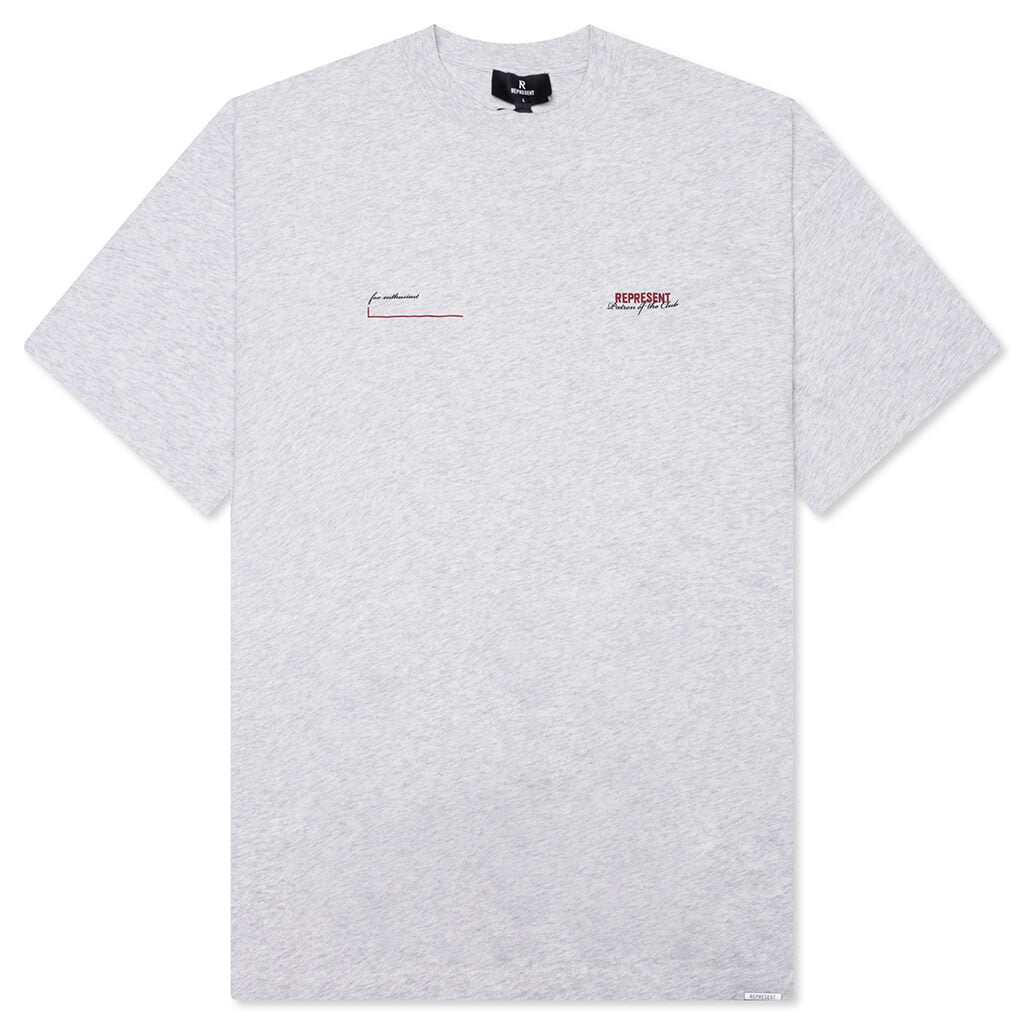Patron Of The Club T-Shirt - Cream Marl