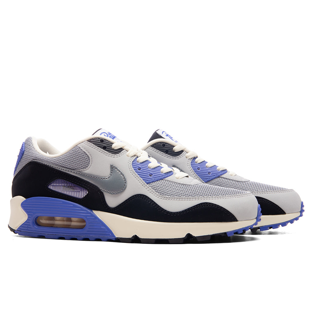 Nike x Patta Air Max 90 'Waves' - Particle Grey/Neutral Grey/Sapphire
