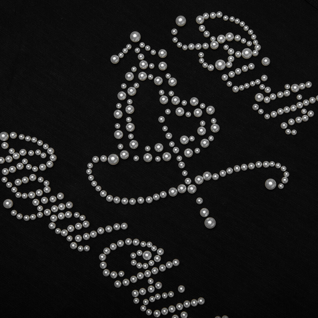 Pearl Patchwork S/S T-Shirt - Black