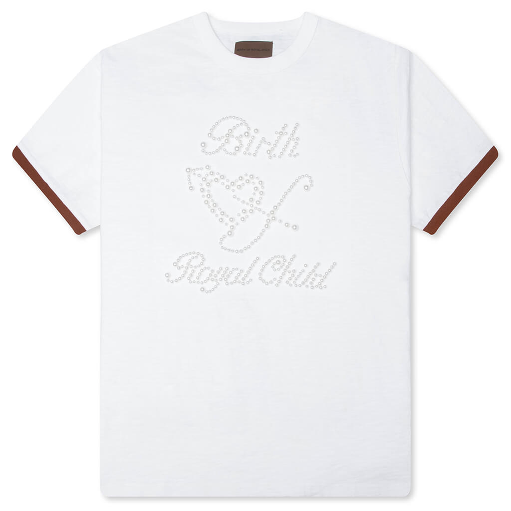 Pearl Patchwork S/S T-Shirt - White