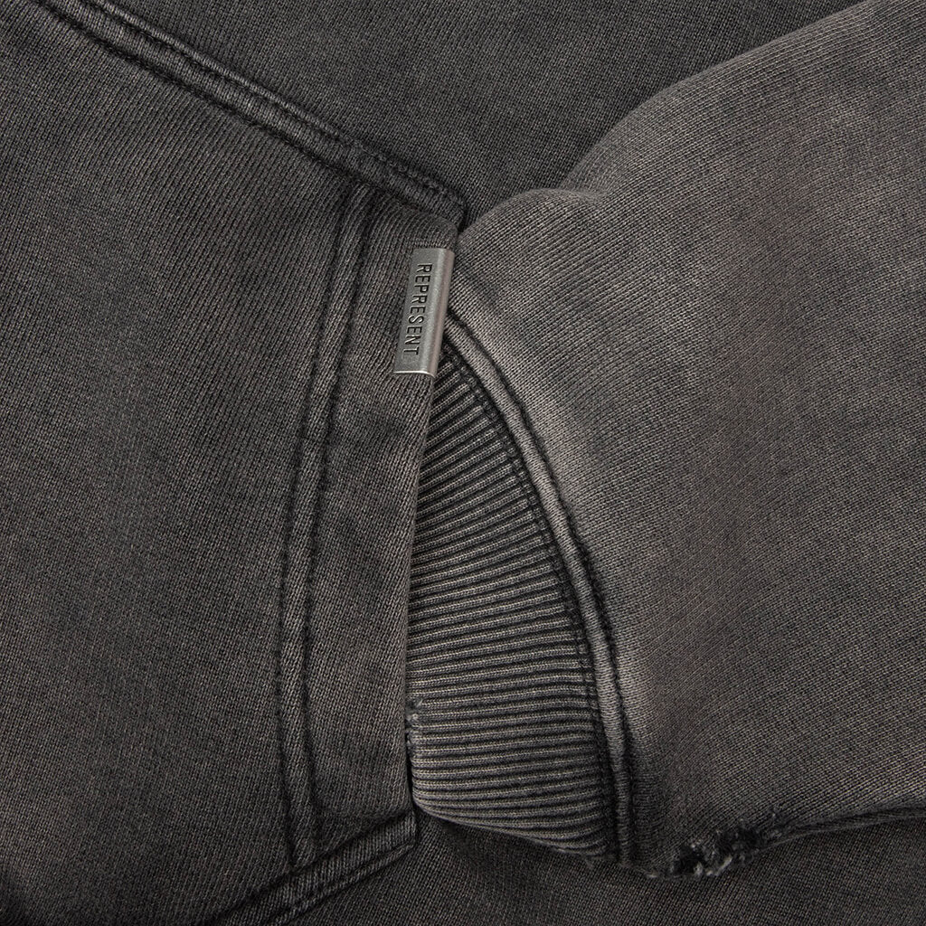 Pegasus Zip Through Hoodie - Vintage Grey