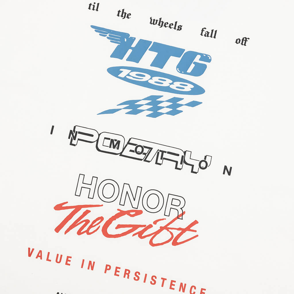 Persistence Race Tee - White