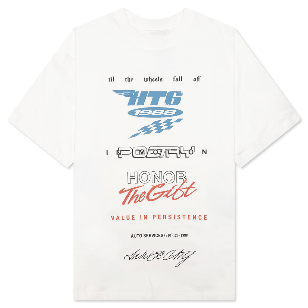 Persistence Race Tee - White