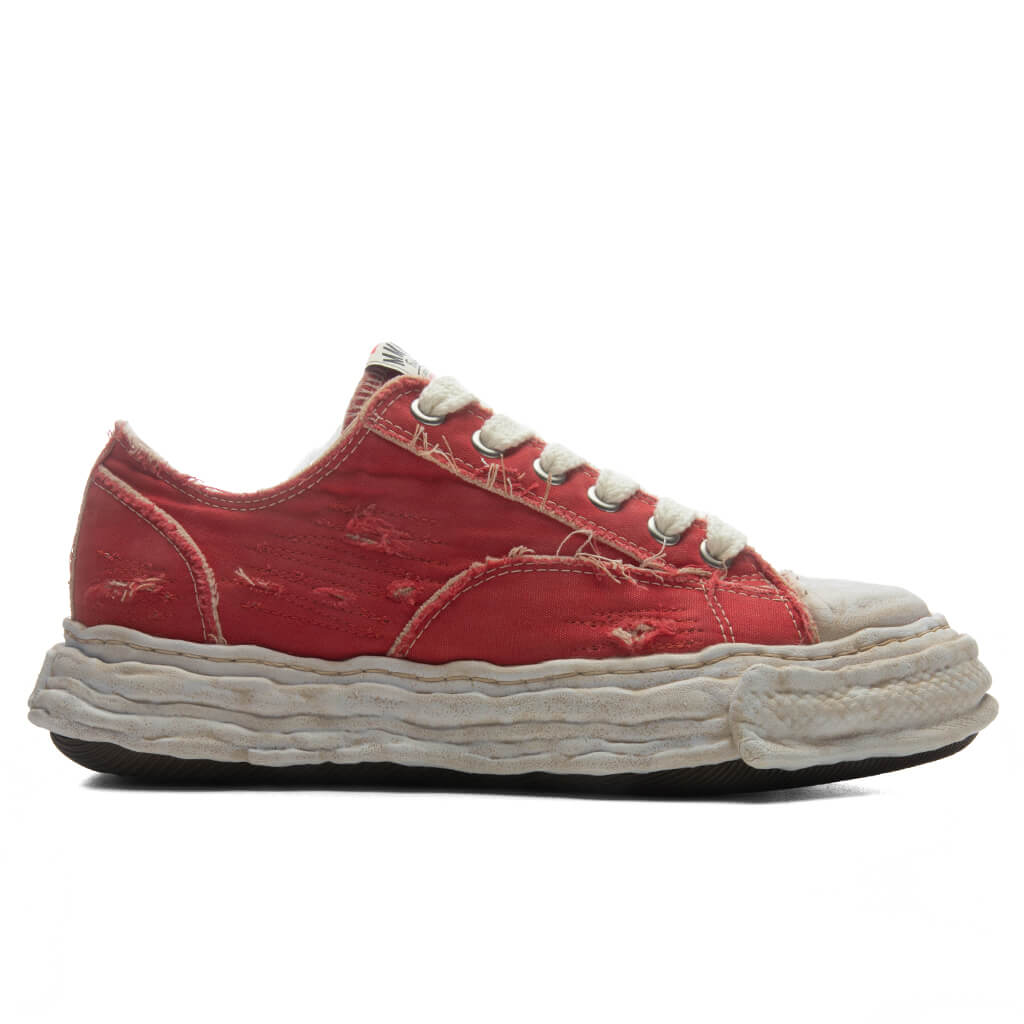 Peterson 23 Low OG Sole Ripped Over Dyed Canvas - Red