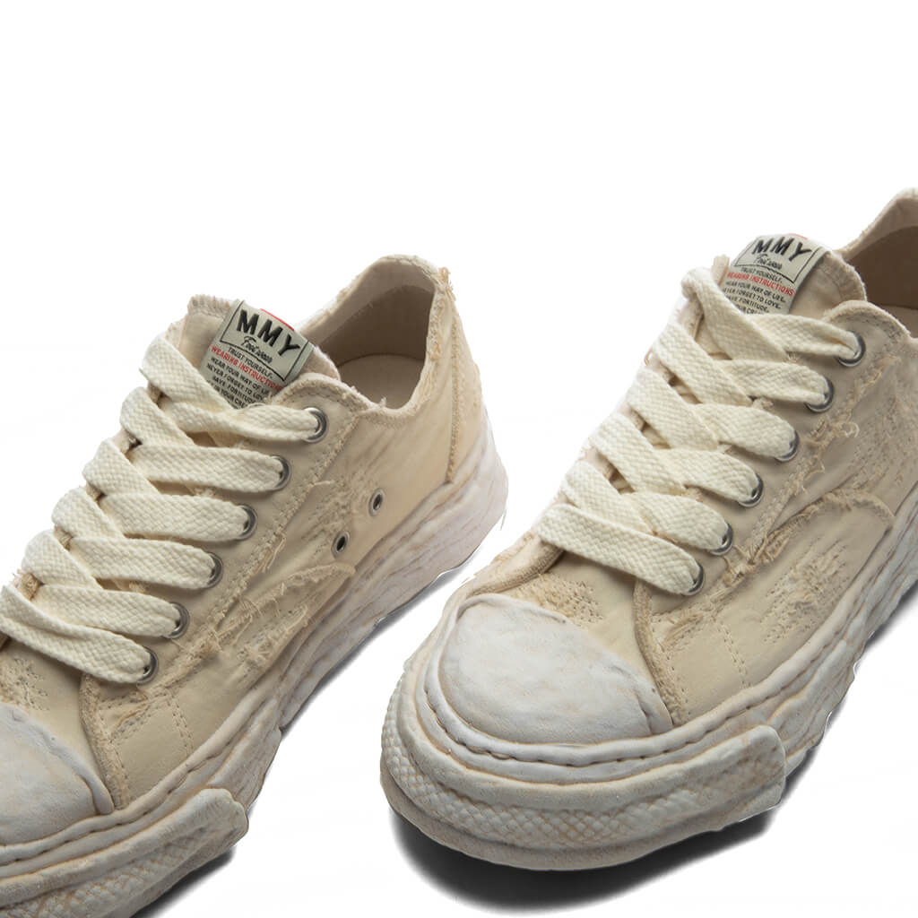 Peterson 23 Low OG Sole Ripped Over Dyed Canvas - White