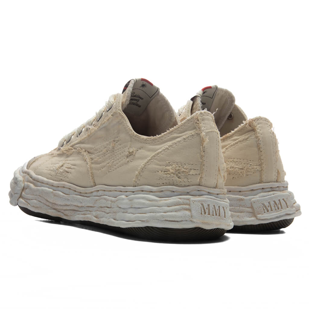 Peterson 23 Low OG Sole Ripped Over Dyed Canvas - White