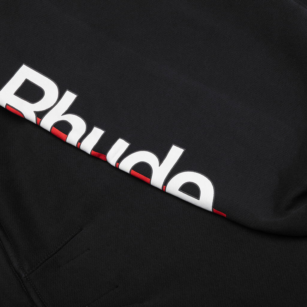 Petrol Patch Hoodie - Vintage Black