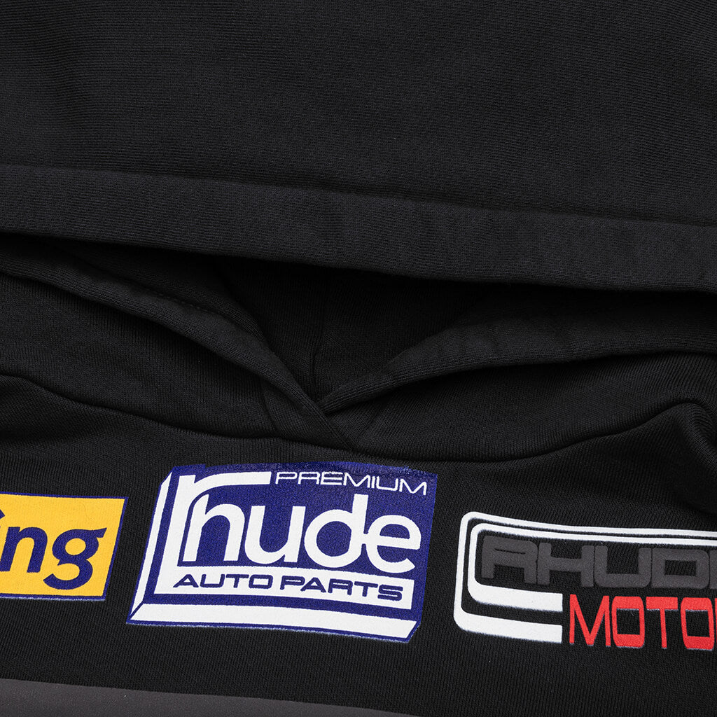 Petrol Patch Hoodie - Vintage Black