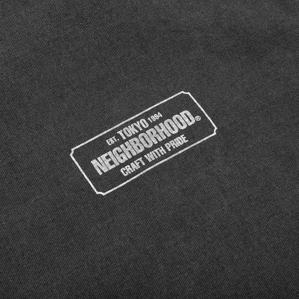 Pigment Dyed Crewneck L/S - Black