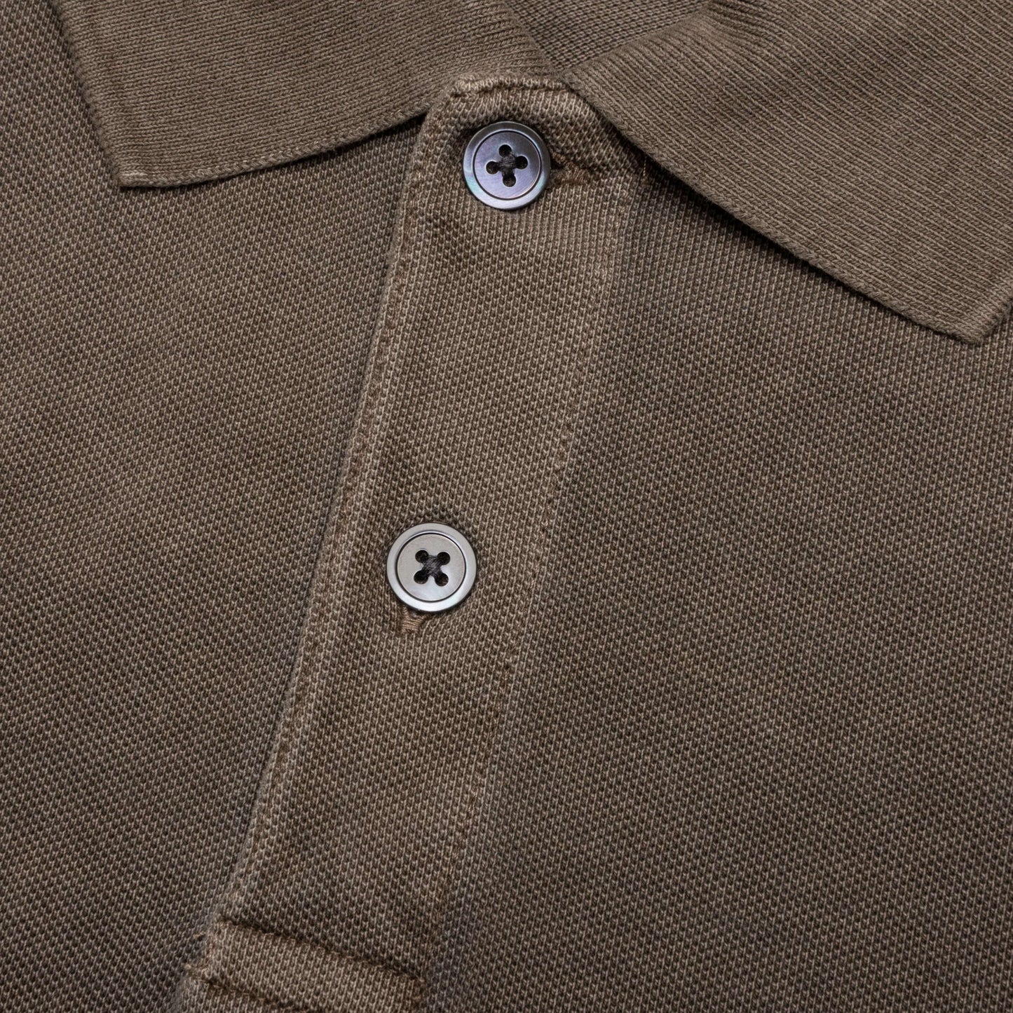 Pigment Dyed Pique Polo - Taupe