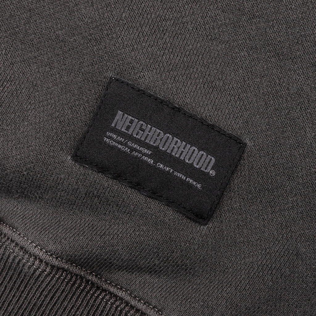 Pigment Dyed Sweat Shirt L/S - Black