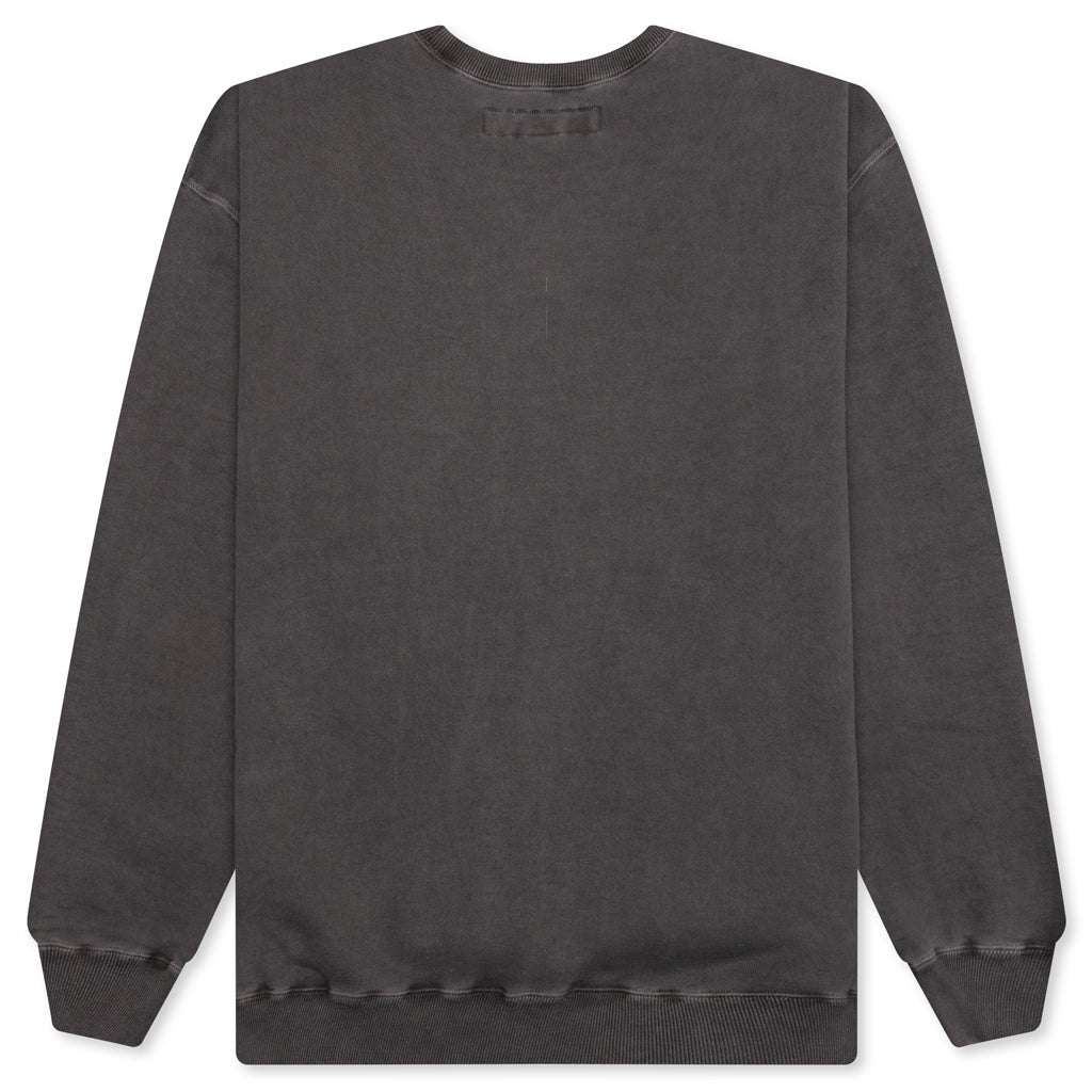 Pigment Dyed Sweat Shirt L/S - Black