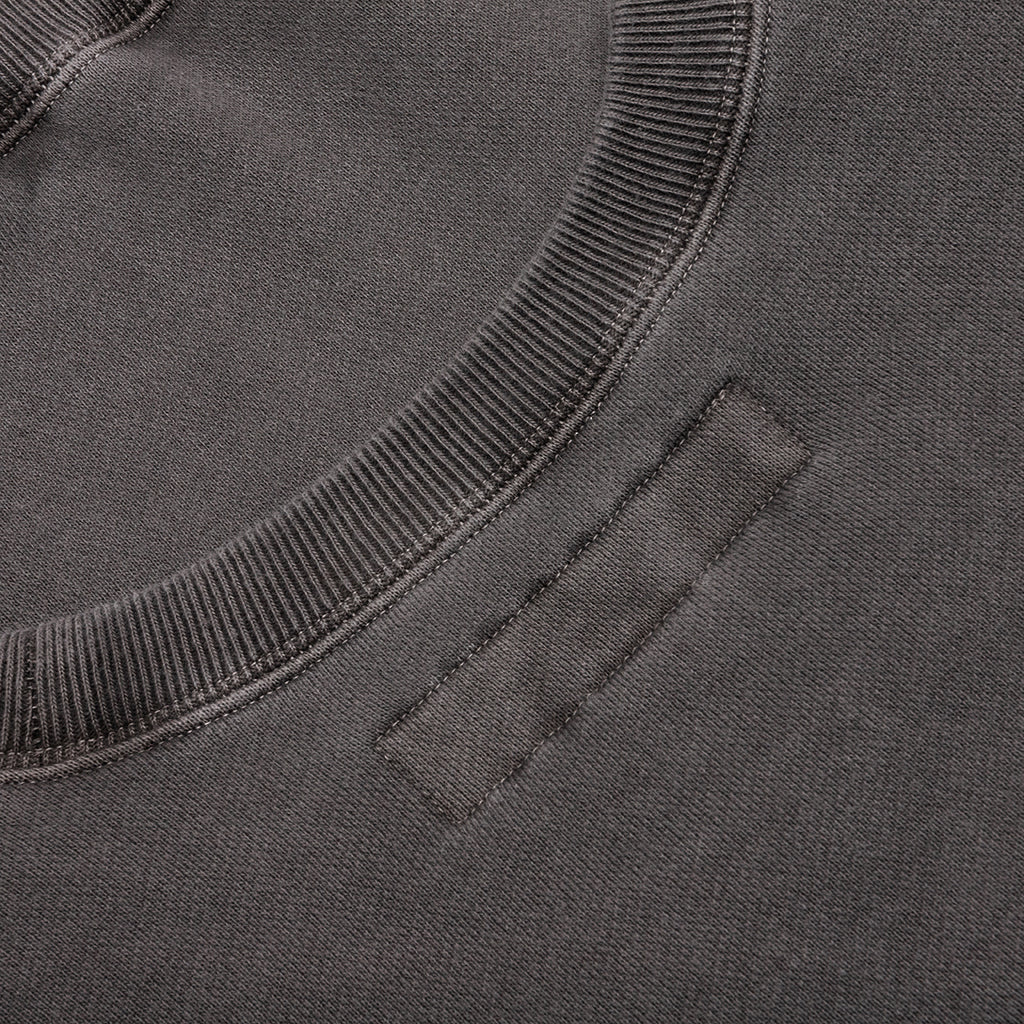 Pigment Dyed Sweat Shirt L/S - Black
