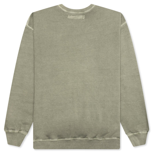 Pigment Dyed Sweat Shirt L/S - Olive