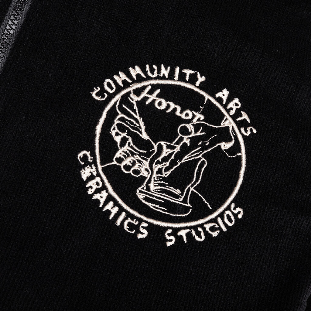 Piping Track Jacket - Black