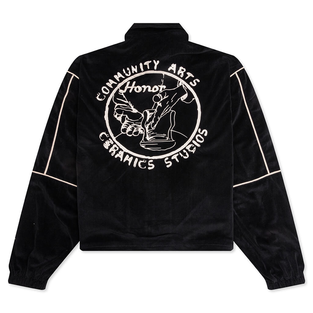 Piping Track Jacket - Black