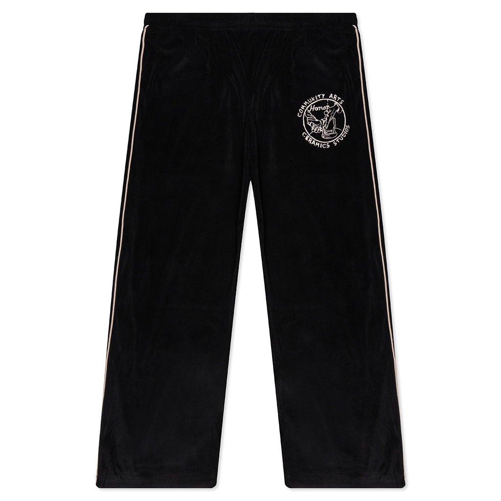 Piping Track Pant - Black
