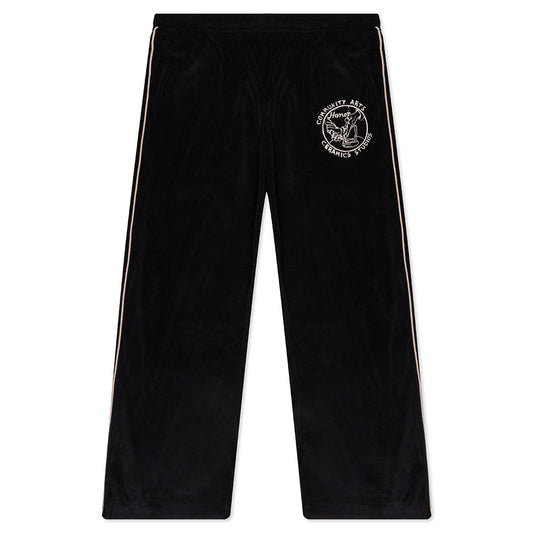 Piping Track Pant - Black