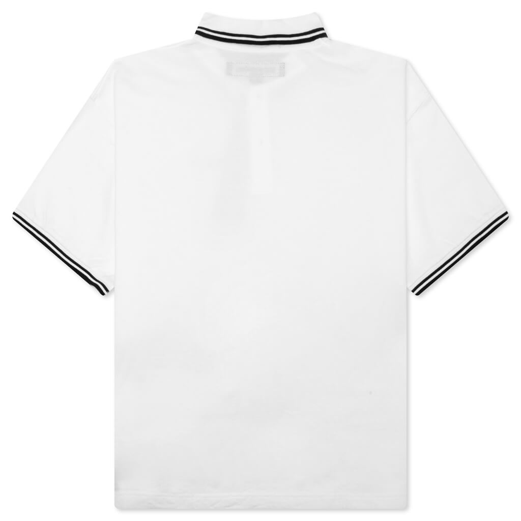 Pique Line S/S Polo Shirt - White