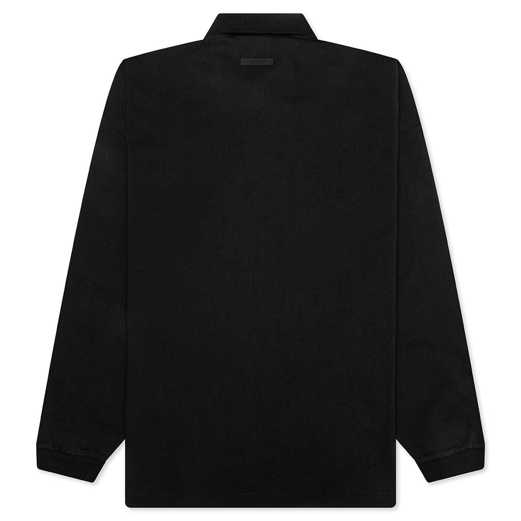 Pique L/S Polo - Black