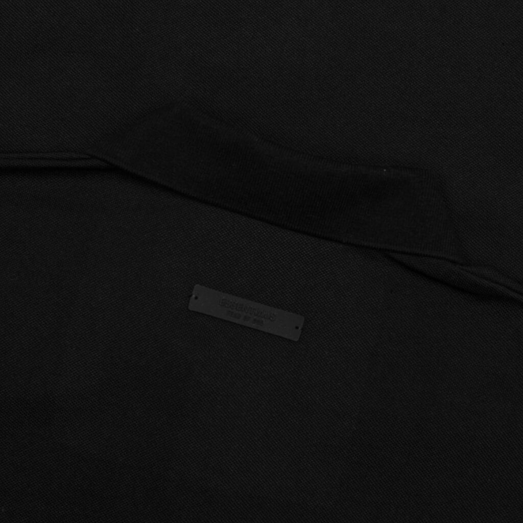 Pique L/S Polo - Black