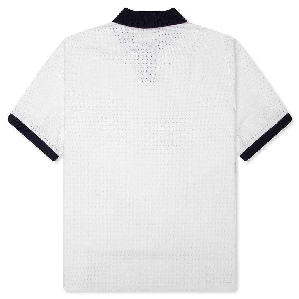 Pique Colorblock Polo - Bone