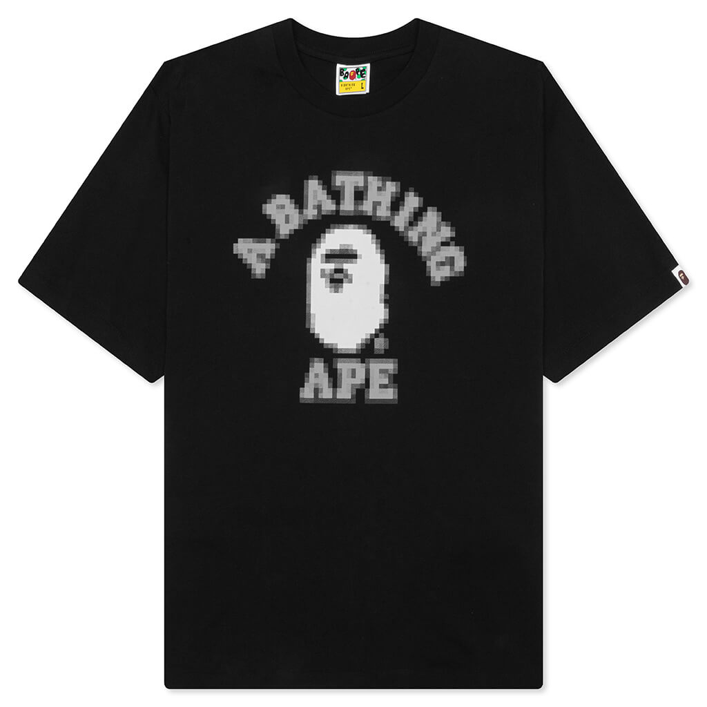 Pixal College Relaxed Fit Tee - Black