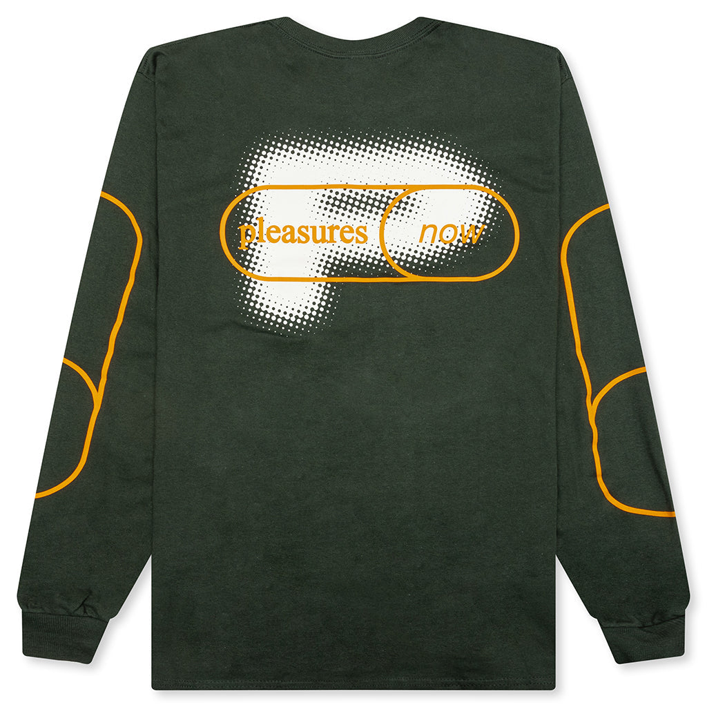 Pixel P Long Sleeve - Forest Green