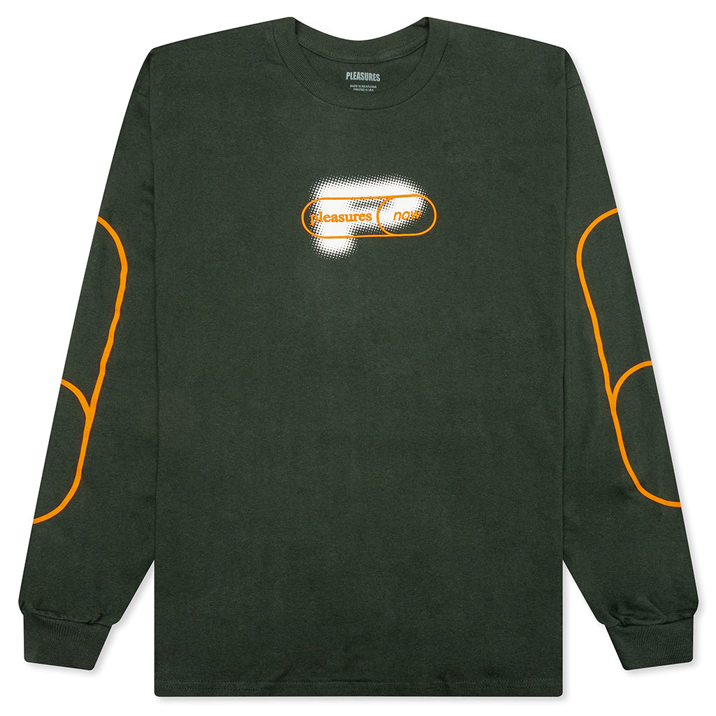 Pixel P Long Sleeve - Forest Green