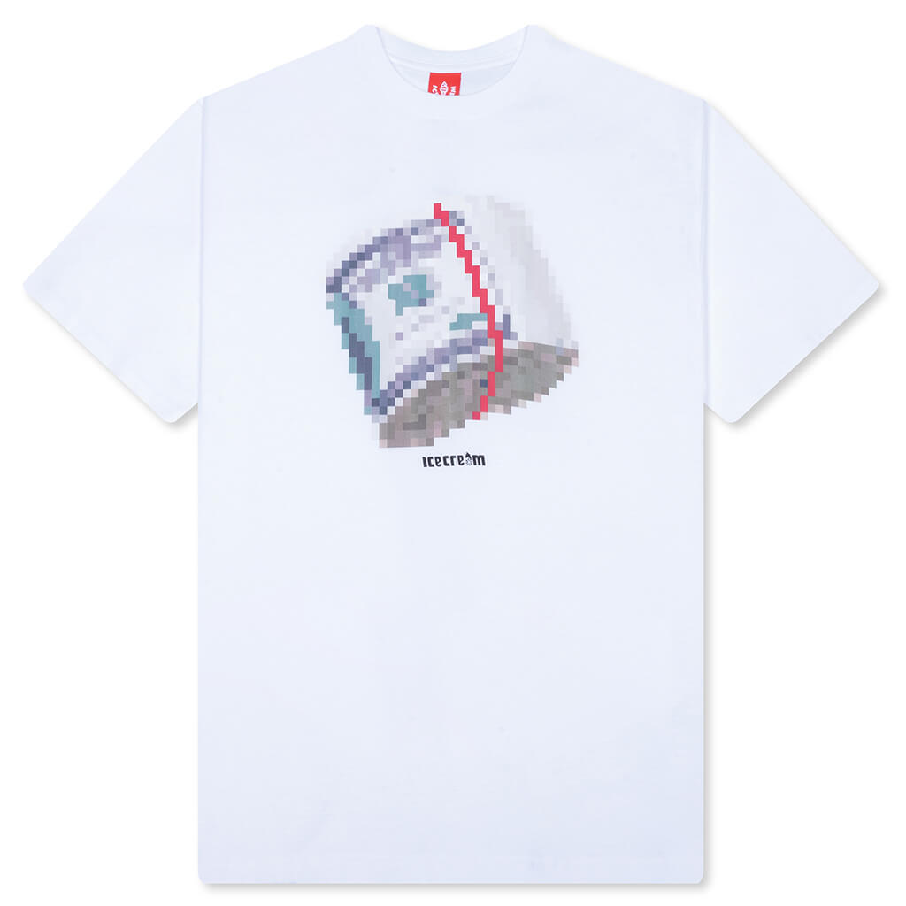 Pixel S/S Tee - White