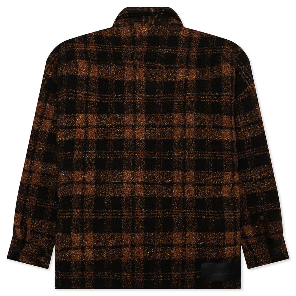 Plaid Padded Shirt - Saffron