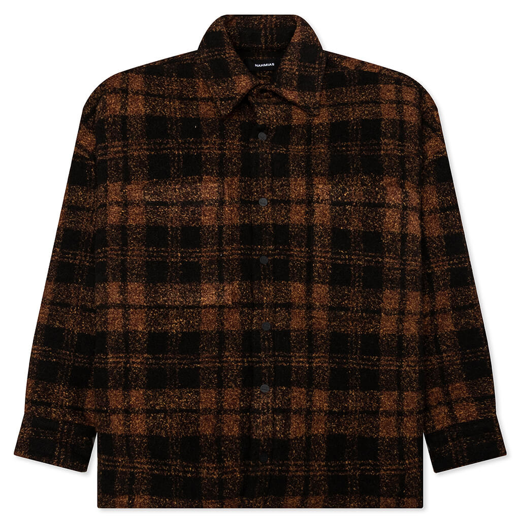 Plaid Padded Shirt - Saffron