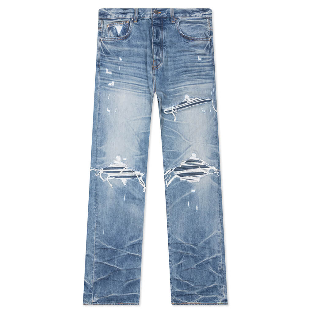 Pleated Denim Straight MX1 Jean - Honeycomb Indigo
