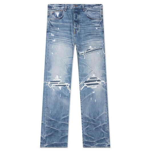 Pleated Denim Straight MX1 Jean - Honeycomb Indigo