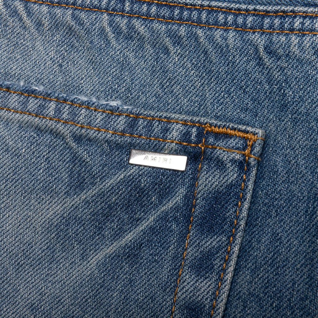 Pleated Denim Straight MX1 Jean - Honeycomb Indigo