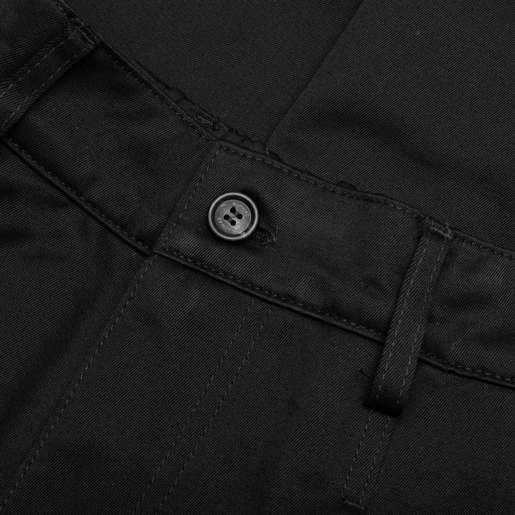 Pleated Wide Cargos - Black