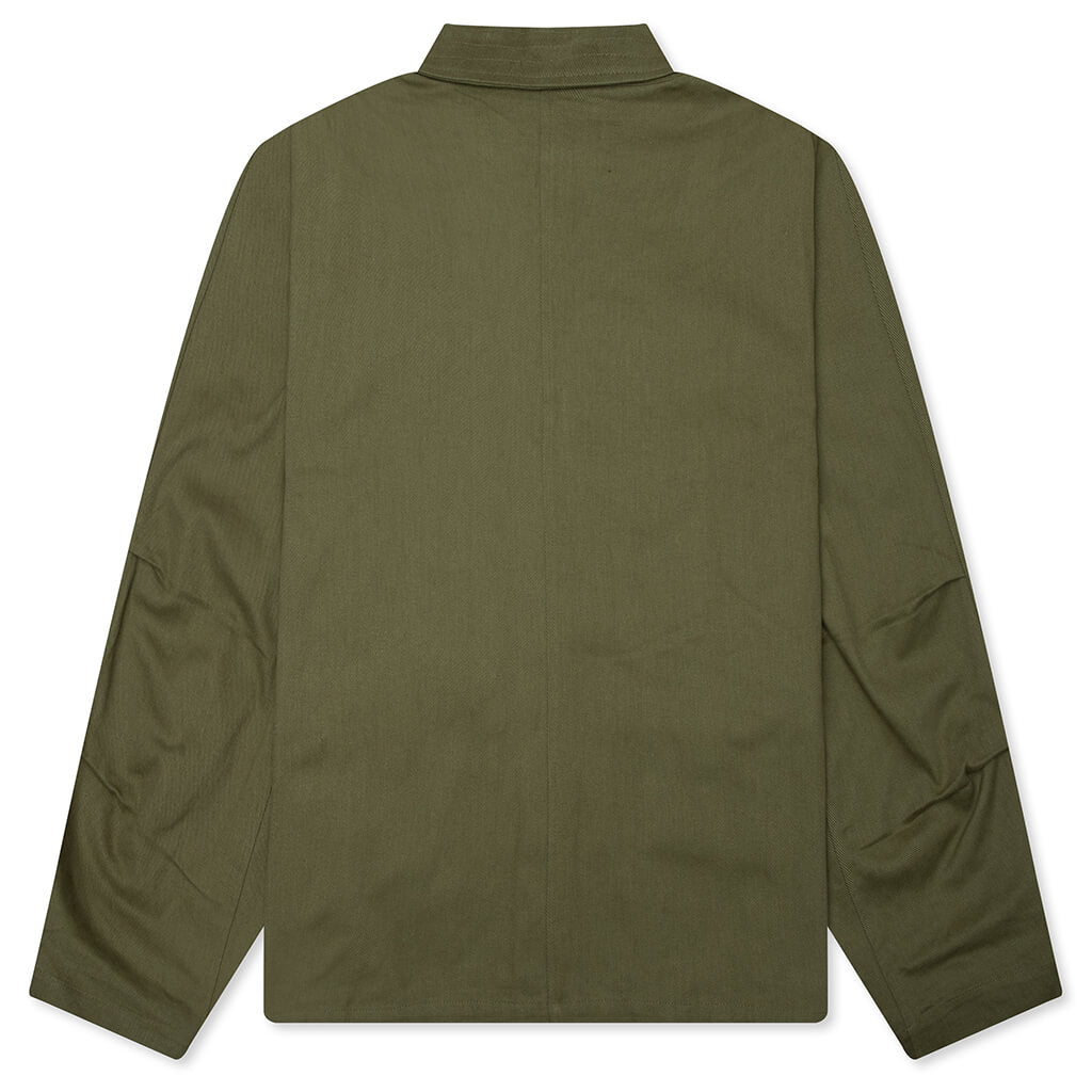 Pockets Boxy Jacket - Green