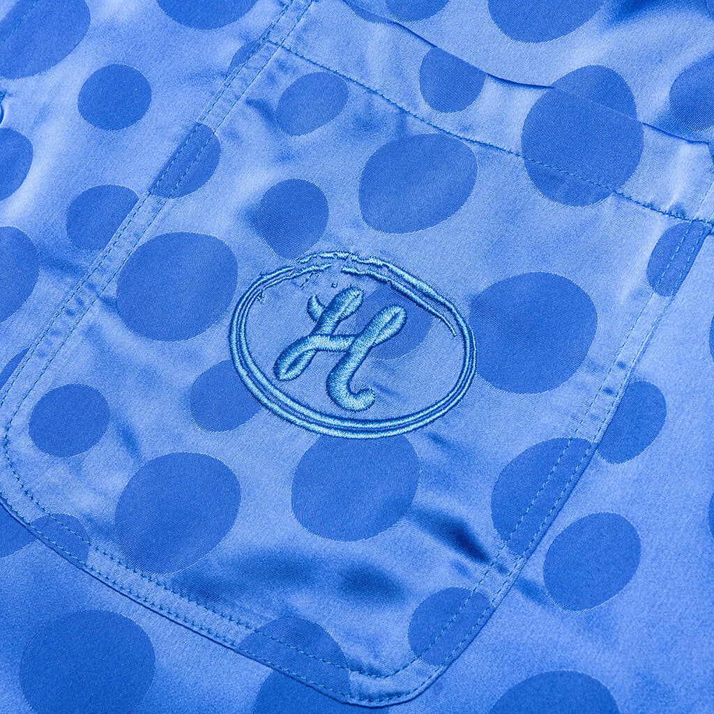 Polka Dot Camp Shirt - Blue