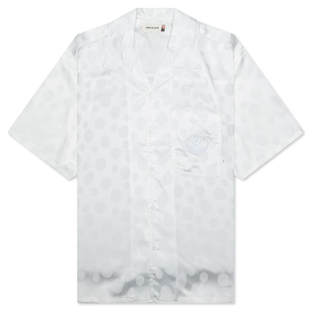 Polka Dot Camp Shirt - White