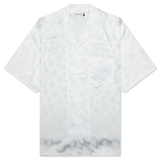 Polka Dot Camp Shirt - White