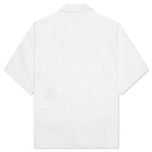 Polka Dot Camp Shirt - White